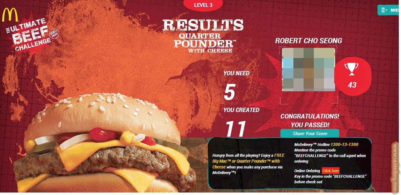 McDonald Malaysia's Ultimate Beef Challenge Contest | Unitedmy