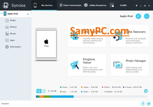 Syncios Manager Pro/ Ultimate Free Download Full Latest Version