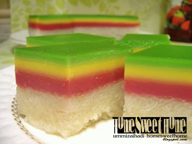 Home Sweet Home: Kuih Seri Muka Pelangi