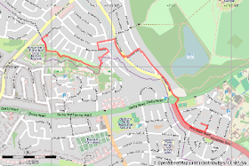 Route plotted using Maperitive