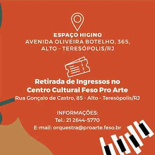 Dia 29-11 Concertos didáticos com a Orquestra Feso Pro Arte Teresopolis