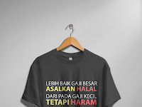 Design T-Shirt Streetwear Keren (Lebih Baik Gaji Besar dari Pada Gaji Kecil)