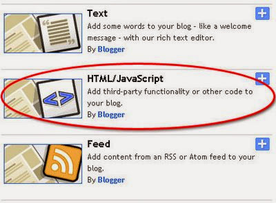gambar cara menambah widget blog