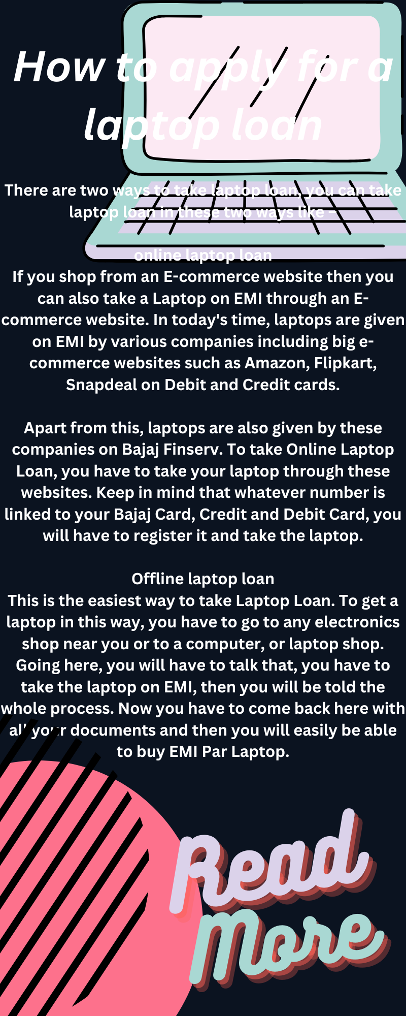 how to apply for a laptop loan