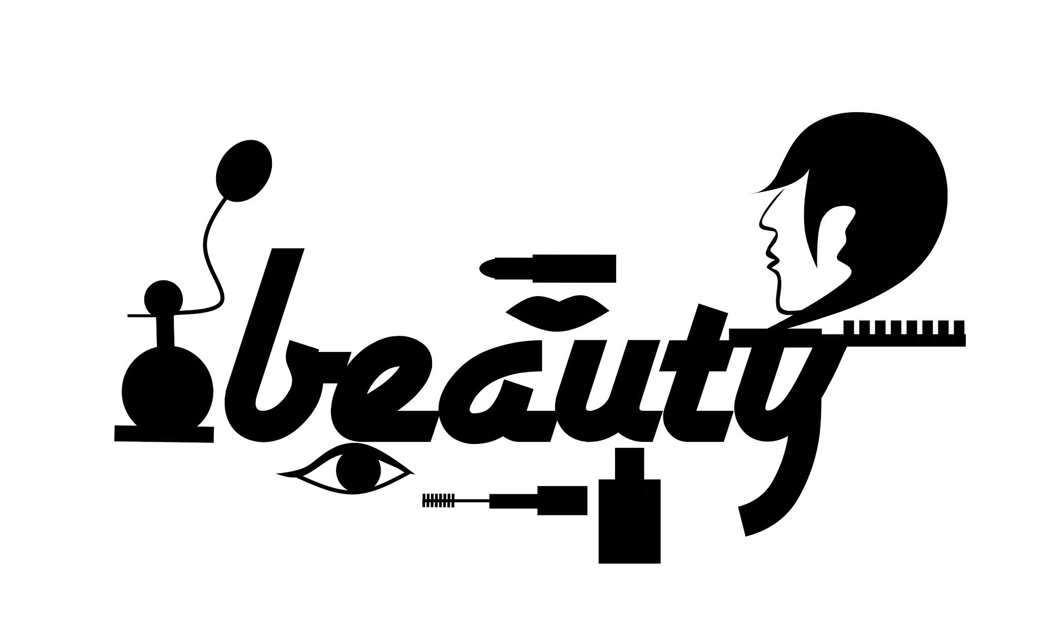 Illustration of beauty salon logo