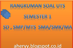 Bentuk Soal Soal UTS Semester Ganjil [SD-SMP-MTs-SMA-MA-SMK] Tahun 2016