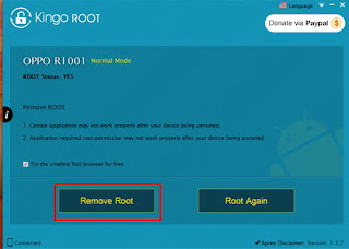 Unroot Android dengan Kingo ROOT
