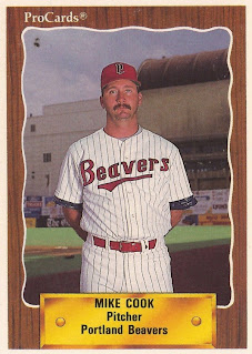 Mike Cook 1990 Portland Beavers card