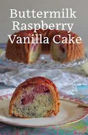 FoodLustPeopleLove: The tender vanilla crumb surrounds sweet raspberries for a little slice of summer berry heaven in this delectable buttermilk raspberry vanilla Bundt cake. If fresh raspberries aren’t available where you live, you can use frozen ones or feel free to substitute your favorite summer berry.