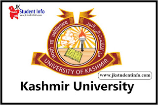 Kashmir University Re-Examination of BG 1st and 5th Semester Papers