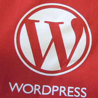 Wordpress Logo On Red Background