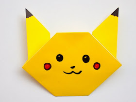 How to fold an Origami Pikachu- Easy Step-by-step directions for all Pokemon lovers