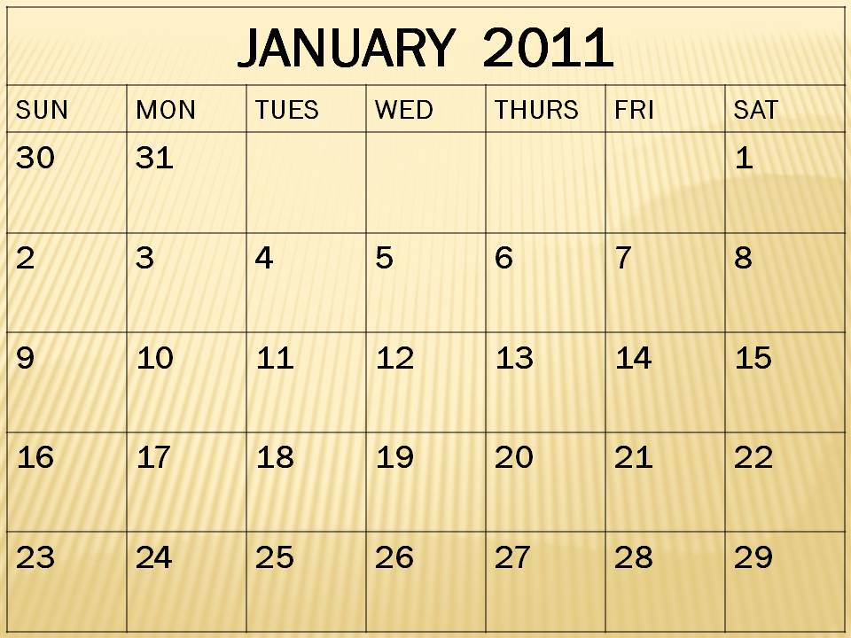 january calendars 2011. calendars