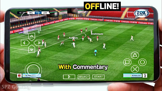 PES 2021 PPSSPP Camera PS5 Android Offline 600MB Best Graphics New Menu Real Faces & Full Transfers
