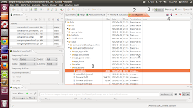 Eclipse Android file browser for SQLite database file access