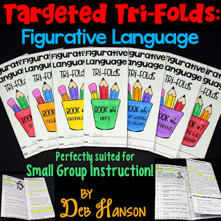 Figurative Language Tri-folds! These engaging tri-folds are ideal to use with small groups of students!