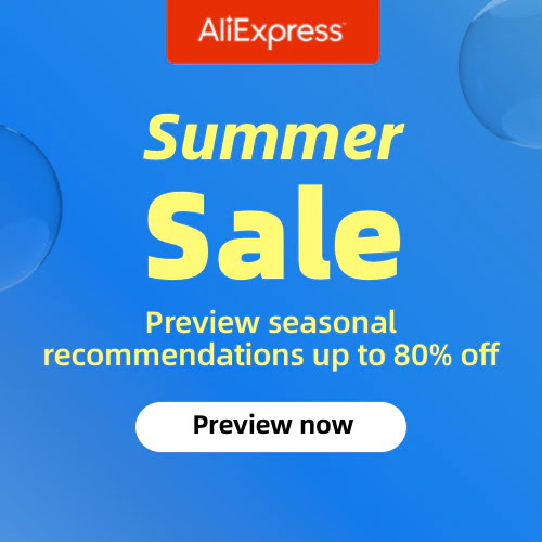 AliExpress ЛЯТНА РАЗПРОДАЖБА до -80%  от 22.06 - 01.07 2022 → Милиони продукти