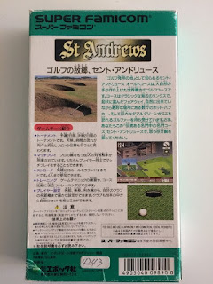 Parte traseira do St Andrews para o Super Famicom