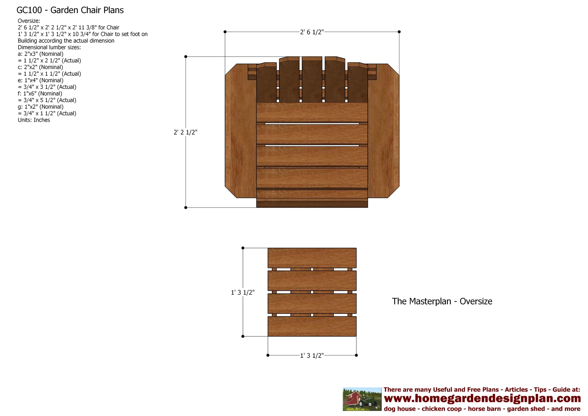 Garden Chair Plans