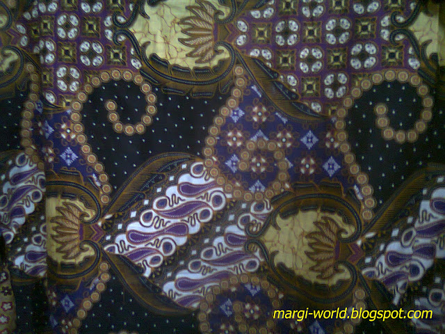 Contoh sebuah desain batik kembang