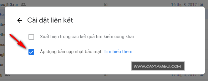 Hướng dẫn xóa, thay đổi cập nhật bảo mật link download trên Google Drive