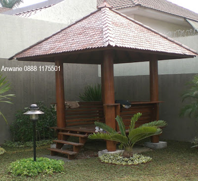 Gazebo, a wooden house from Java