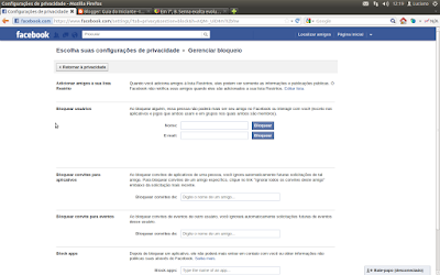 bloquear alguém facebook