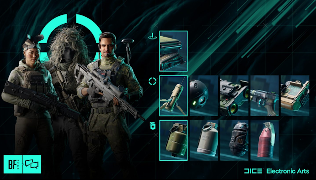 Promotional image of Recon class specialists from Battlefield 2042 development blog