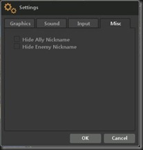 Settings Misc