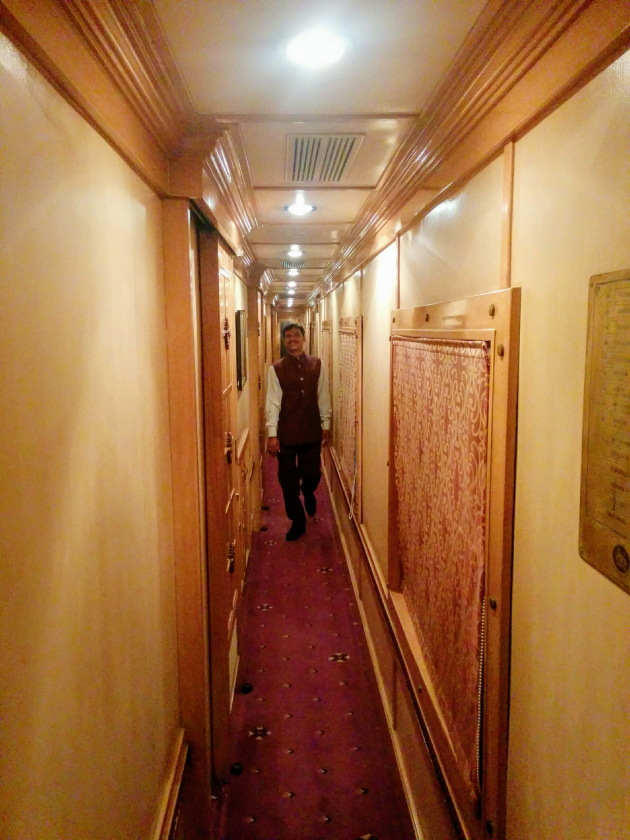 Each coach on the Golden Chariot Train comes with its own coach attendant