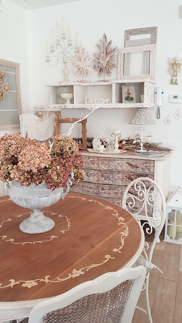 tavolo, shabby chic, legno, decora facile, casa facile, arredamento, soggiorno, chalkpaint