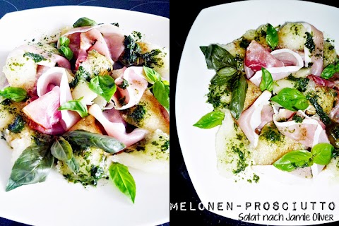 Melonen-Prosciuttosalat nach Jamie Oliver