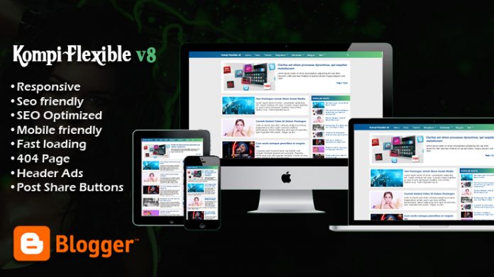 Kompi Flexible AMP v8 Responsive Blogger Template