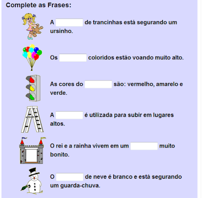 http://www.sol.eti.br/a/alfabetizacao/complete_as_frases.php