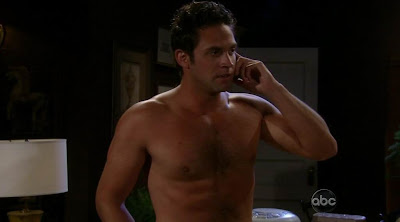 Brandon Barash Shirtless on General Hospital