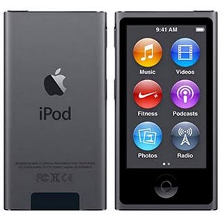 LATEST MODEL Apple Ipod Nano 7th Generation 16 GB Space Gray With Generic White Earpods and A USB Data Cable (Non Retail Packaged in a White Box), Model: MD481LL/CALI, Electronics & Accessories Store