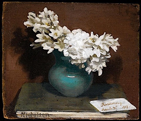 William Nicholson (1872-1949) Still life with white freesias, 1917 Oil on canvas, 24 x 28cm Prviate collection