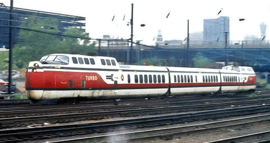 Amtrak TurboTrain 1971