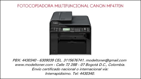 FOTOCOPIADORA MULTIFUNCIONAL CANON MF4770N