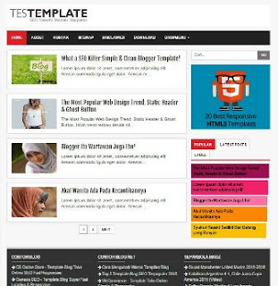 Template Blog Simple Keren Premium