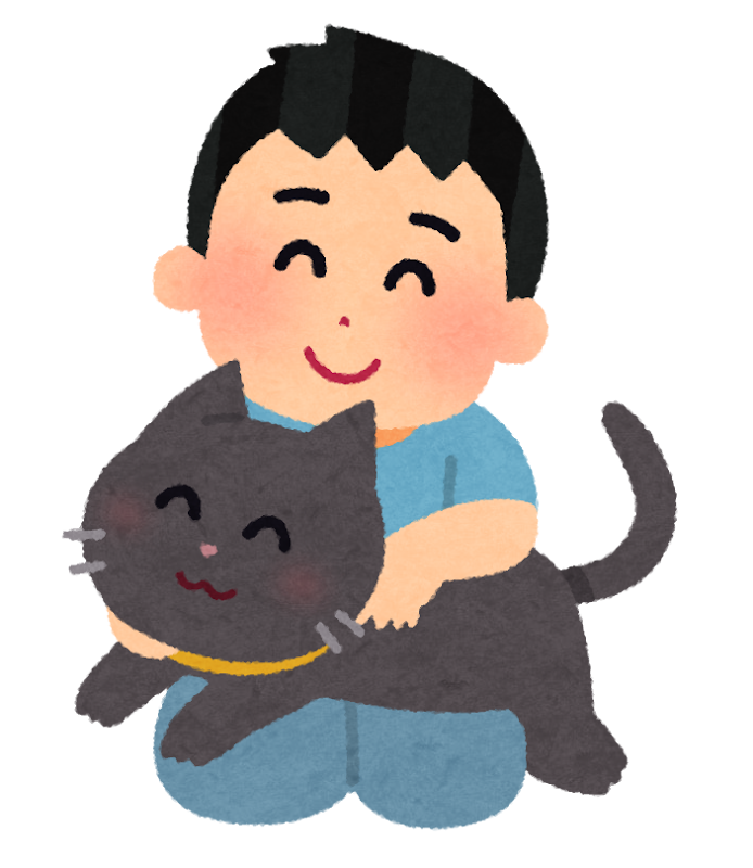 猫と男の子のイラスト ペット かわいいフリー素材集 いらすとや