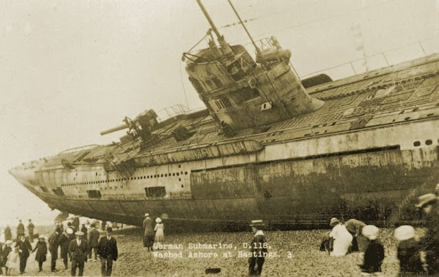 Destino final del submarino aleman SM U118 en Pascuas de 1919