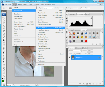 Black & White adjustment in Photoshop