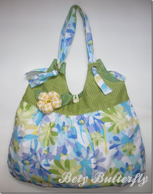 bolsa tecido algodão estampada feminina floral