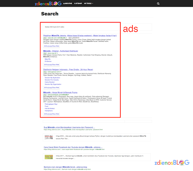 search result - Memasang Google Adsense for Search
