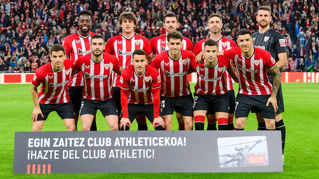 📸ATHLETIC CLUB 📆19 febrero 2024 ⬆️Iñaki Willaims, Unai Gómez, Dani Vivian, Yeray Álvarez, Unai Simón. ⬇️Ruiz de Galarreta, Lekue, Berenguer, Beñat Prados, Gorka Guruzeta, Yuri Berchiche. ATHLETIC CLUB 3 🆚 GIRONA F. C. 2 Lunes 19/02/2024, 21:00 horas. Campeonato de Liga de 1ª División, jornada 25. Bilbao, Vizcaya, estadio de San Mamés: 46.220 espectadores. GOLES: ⚽1-0: 2’, Álex Berenguer. ⚽1-1: 49’, Viktor Tsygankov. ⚽2-1: 56’, Álex Berenguer. ⚽3-1: 60’, Iñaki Williams. ⚽3-2: 75’, Eric García.