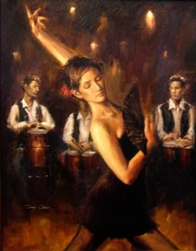Tony Chow | Chinese Painter | 1974 | The Dance