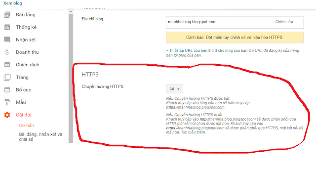 Hướng Dẫn Cách Khắc Phục Nguồn Đích HTTP Sang HTTPS Cho Blog