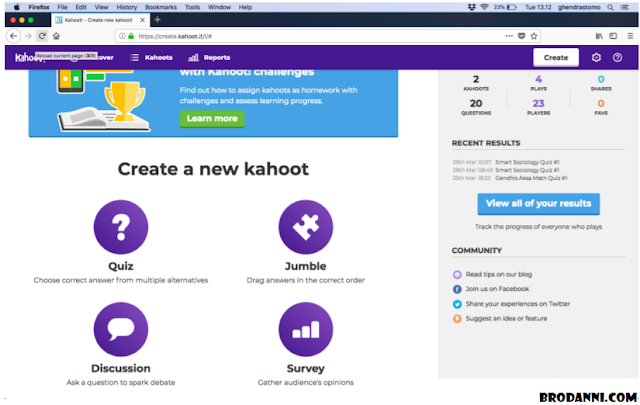 Tutorial Kahoot untuk Pembelajaran SD SMP SMA