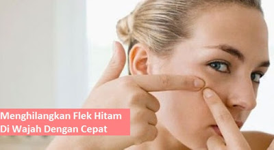 Menghilangkan flek hitam di wajah dengan cepat